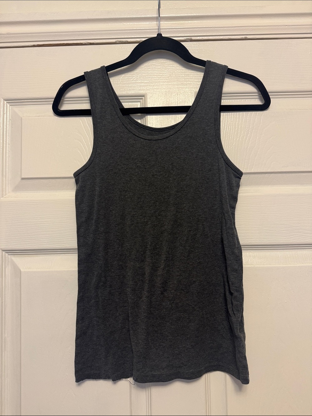 Amazon Essentials Women's Charcoal Ribbed Tank Top